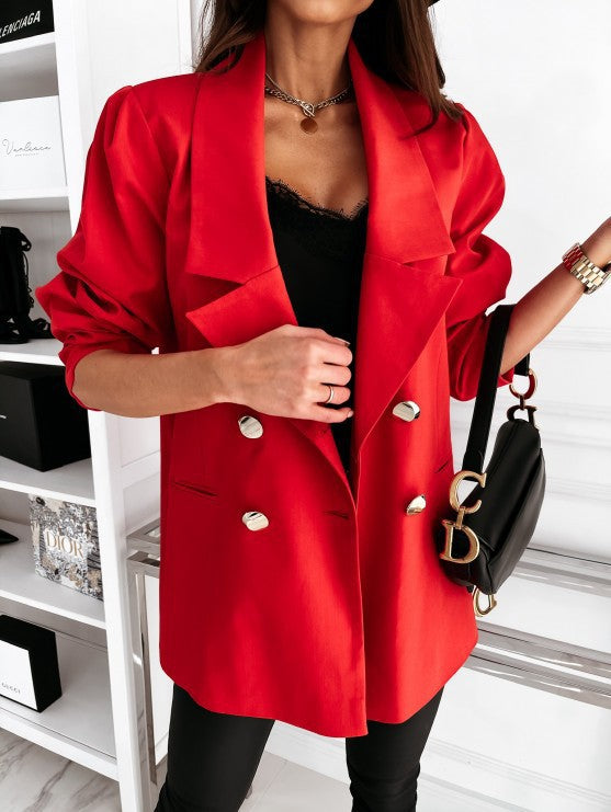 Women's Oversized Blazer Elegant With Pockets