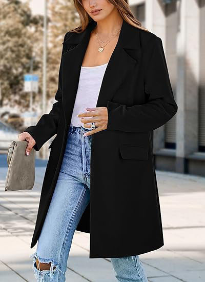 Women's Oversized Elegant Long Blazer