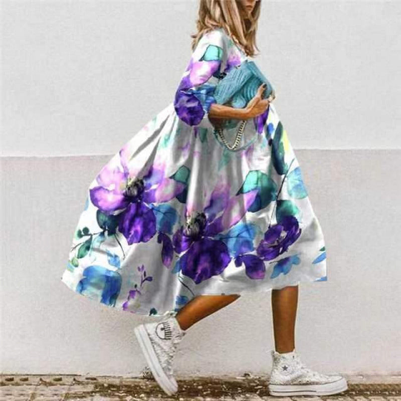 Women's Summer Dress Floral Colorful Elegant