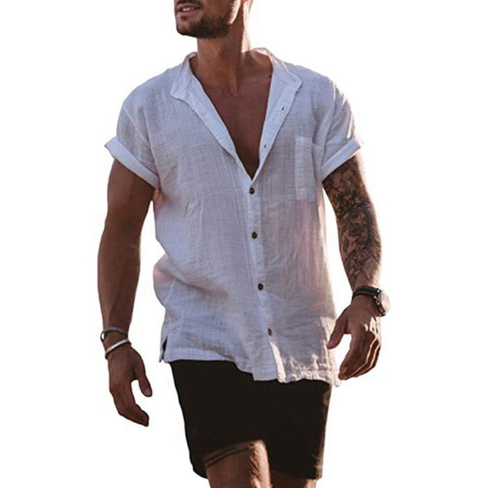Men's Linen Shirt Summer Comfortable