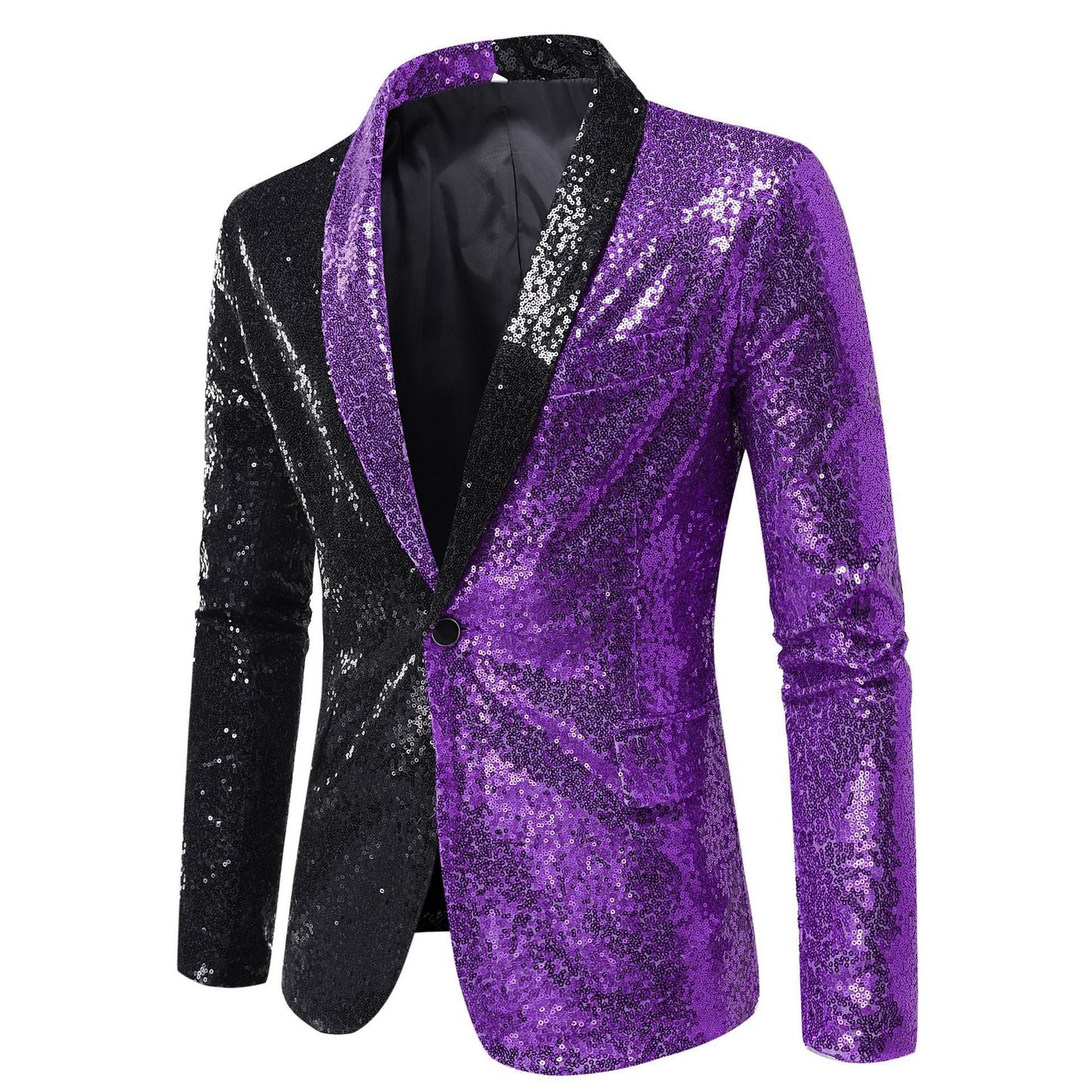 Men's Glitter Jacket Modern Cut Sparkling