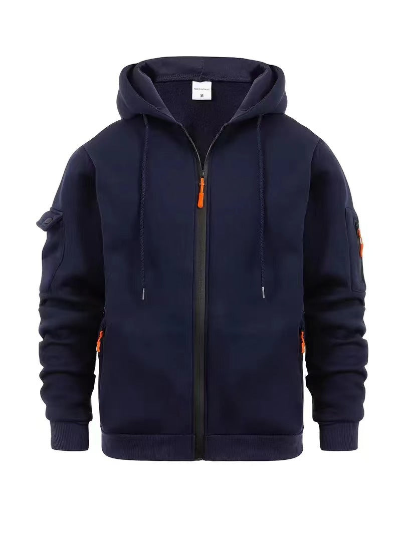 Men's Outdoor Jacket Practical Zip Pockets