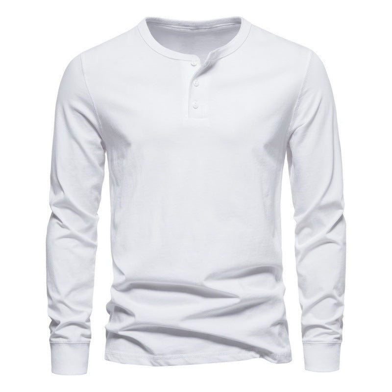 Men's Long-Sleeve Shirt Modern Button-Up Elegant