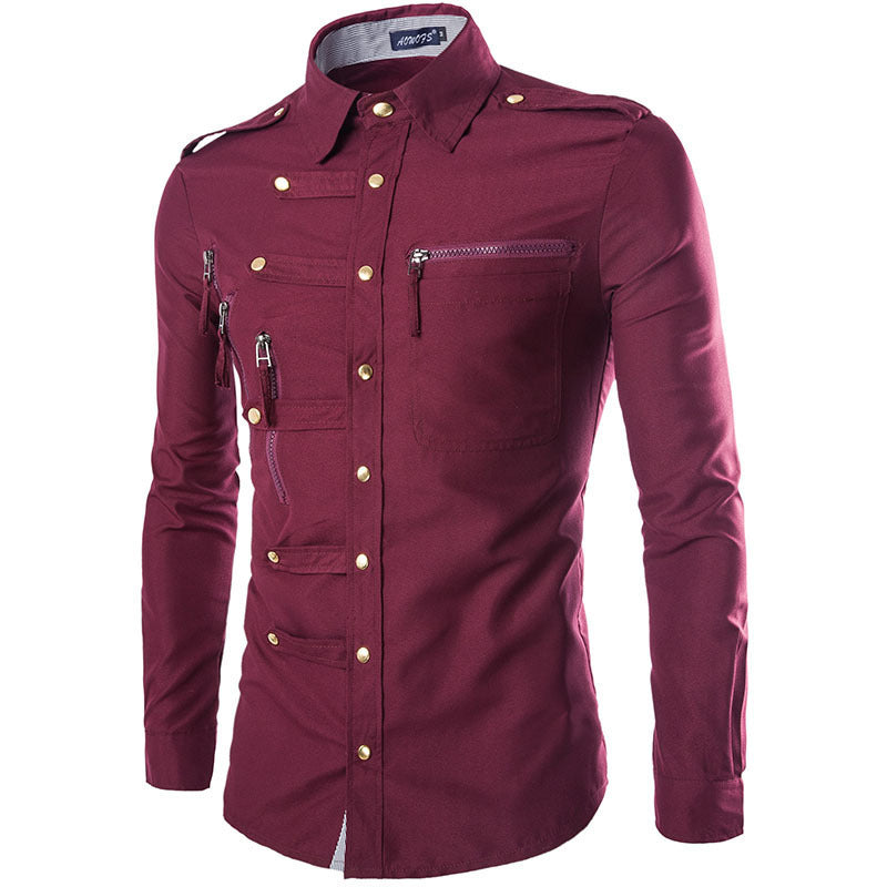 Men's Modern Multi-Pocket Shirt Premium Quality