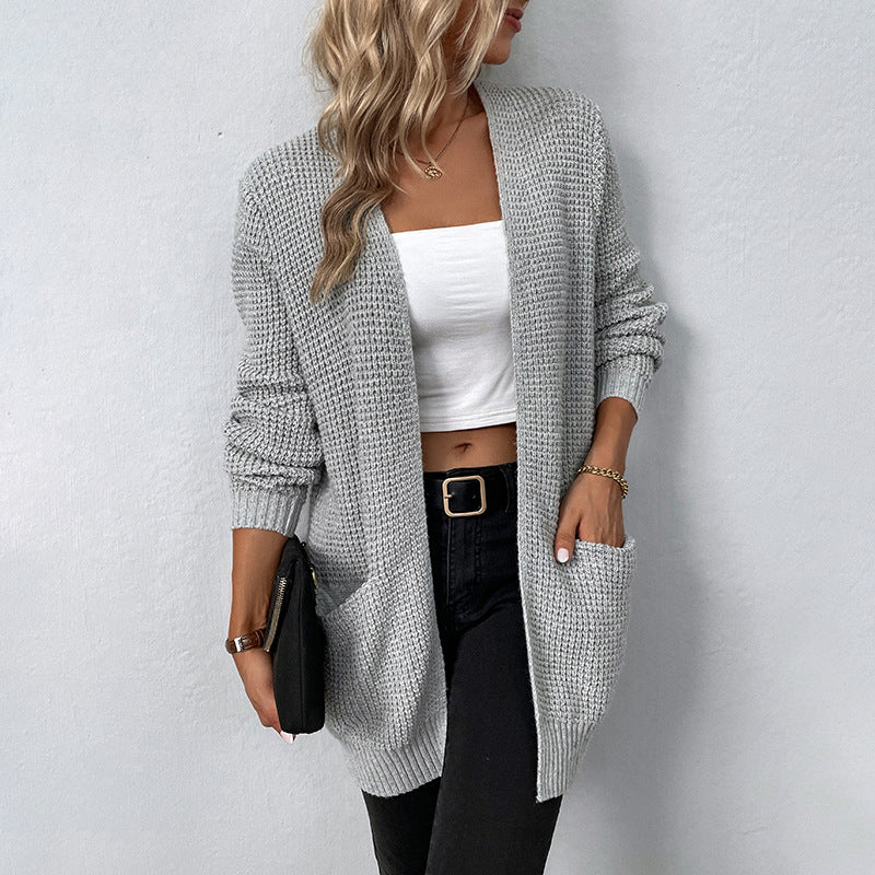 Women's Casual Oversized Cardigan with Pockets