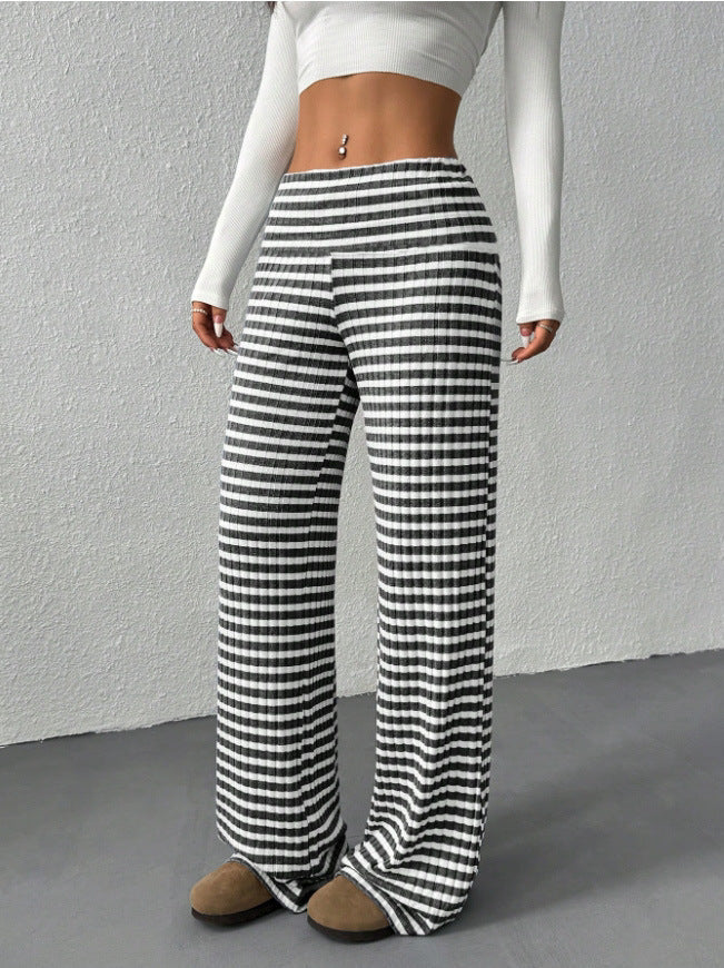 Women's Comfortable Striped Joggers
