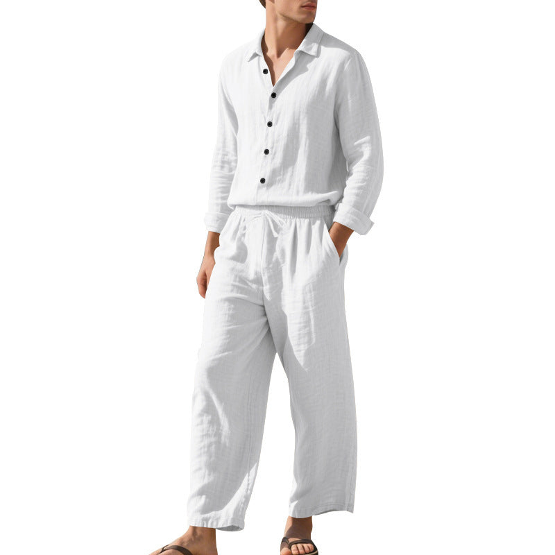 Men's Linen Suit Comfortable Elegant Slim Fit