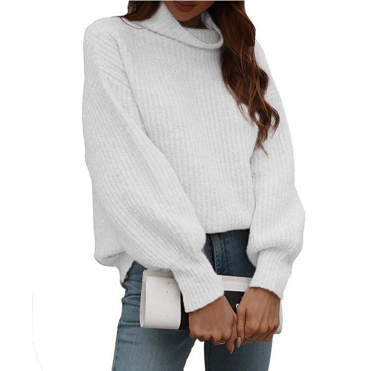 Women's Pullover Loose Turtleneck Trendy Oversized
