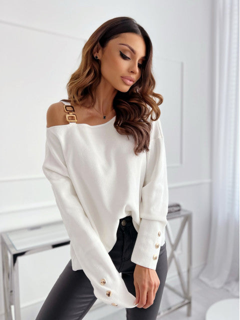 Women's Off-the-Shoulder Trendy Elegant Sweater