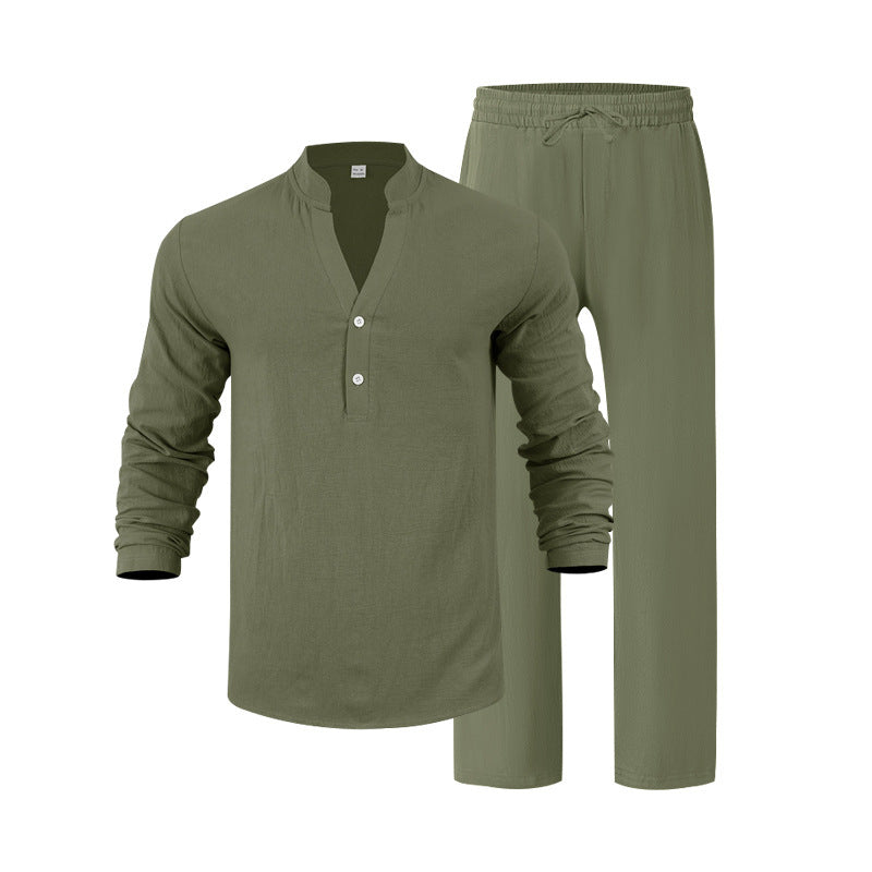 Men's Homewear Set Comfortable Elegant Long