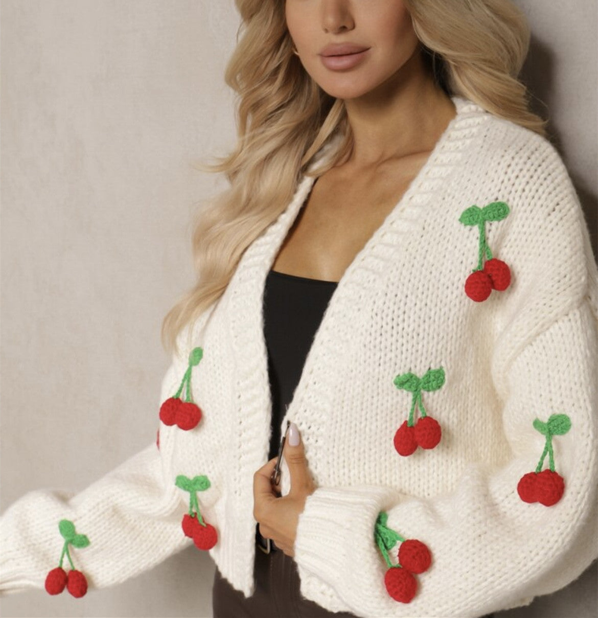 Women's Knitted Cardigan Women's Elegant Decorative