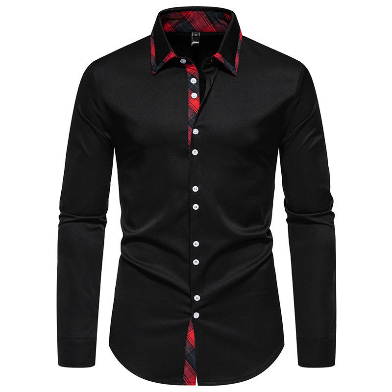 Men's Shirt Elegant Plaid Pattern Modern Design