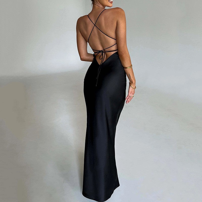 Women's Maxi Dress Elegant Body-hugging Style