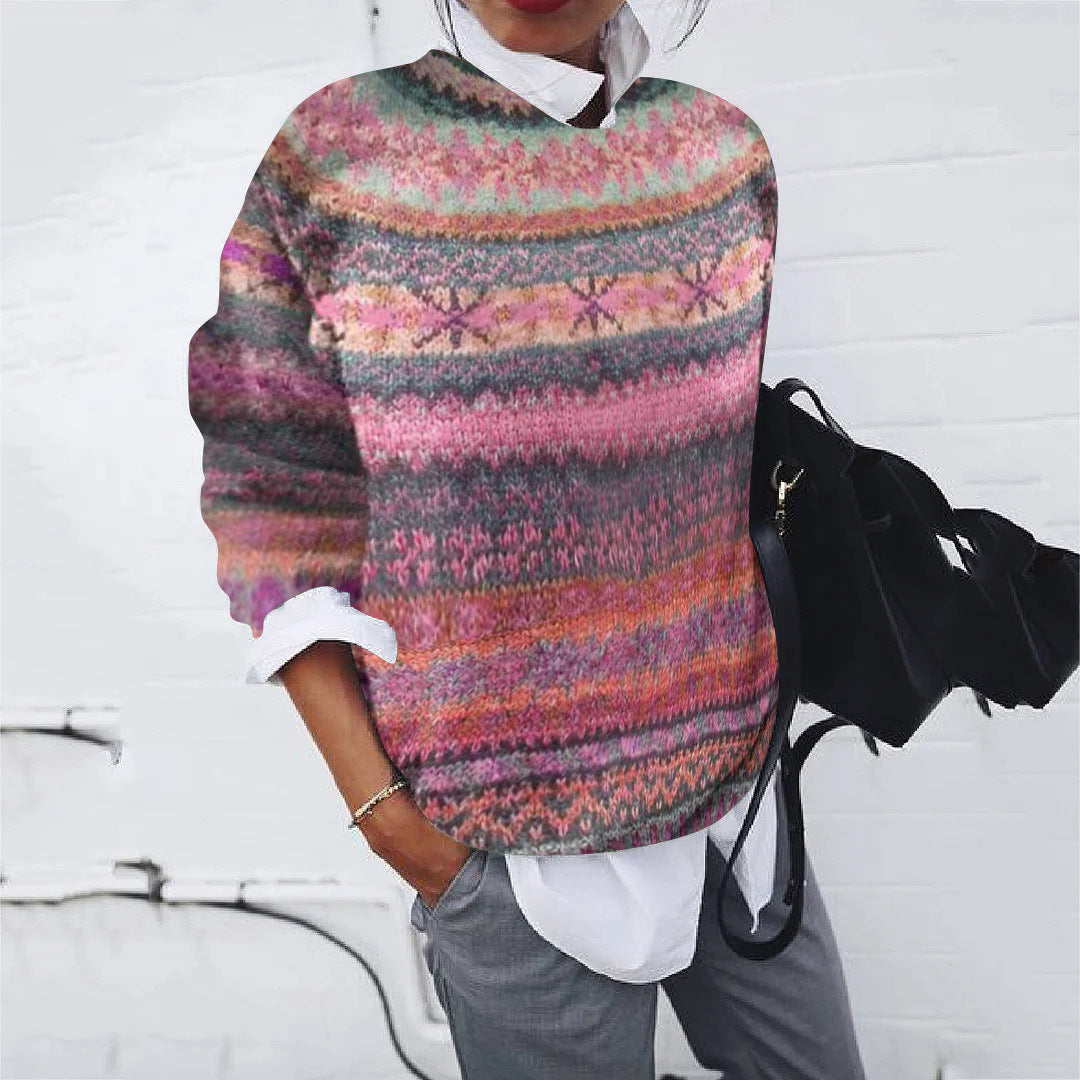 Women's Sweater Modern Knit Pattern Elegant Design