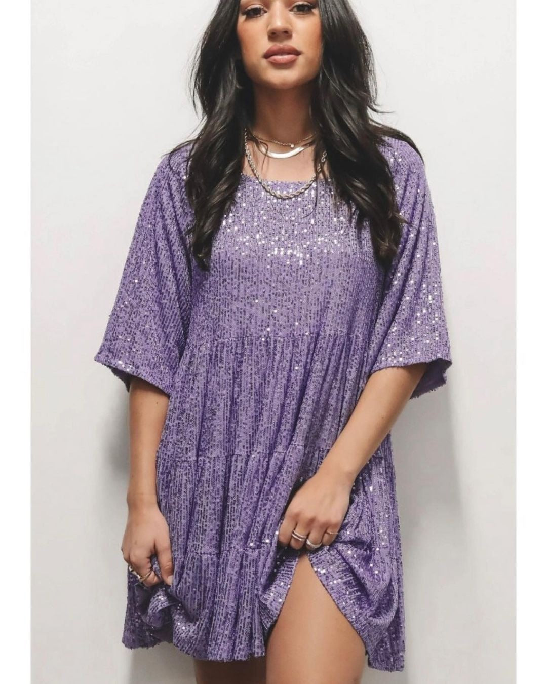 Damen Partykleid Glitzer Effekt Abendkleid
