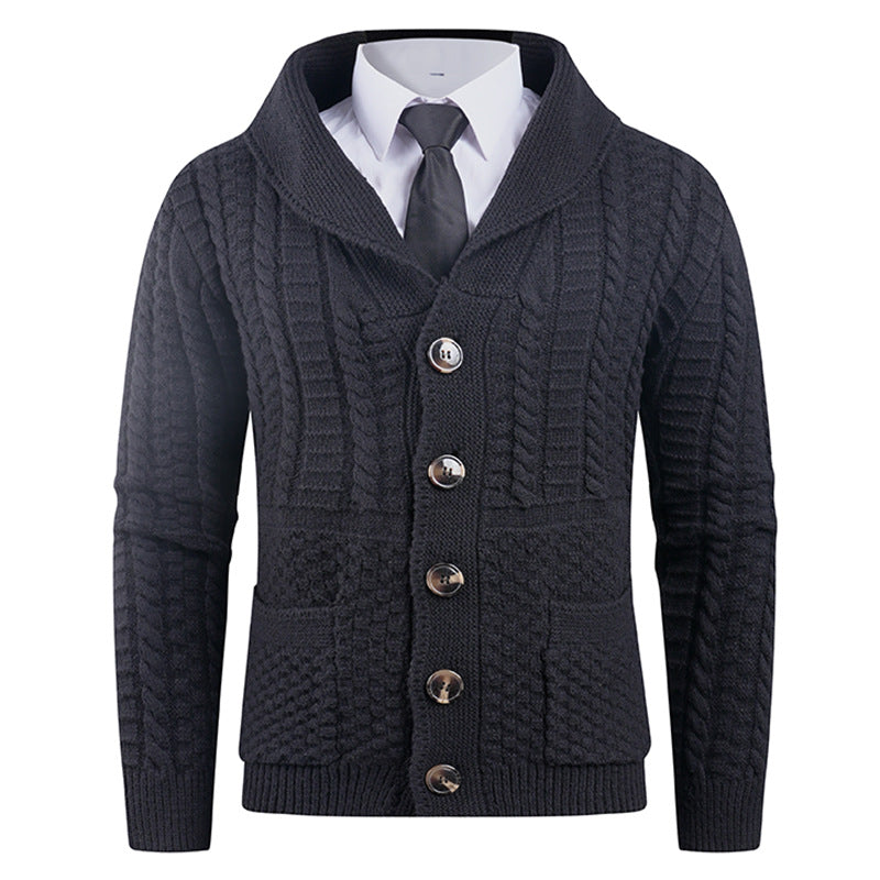Men's Cardigan Modern Shawl Collar Practical