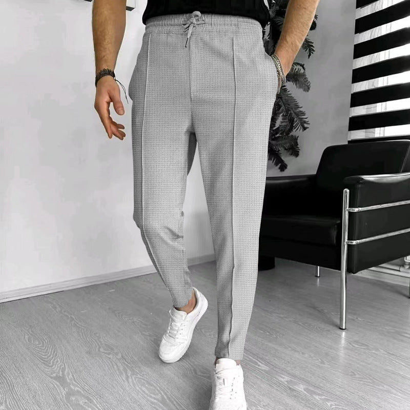 Slim Fit Dress Elastic Waistband Stretch Fabric