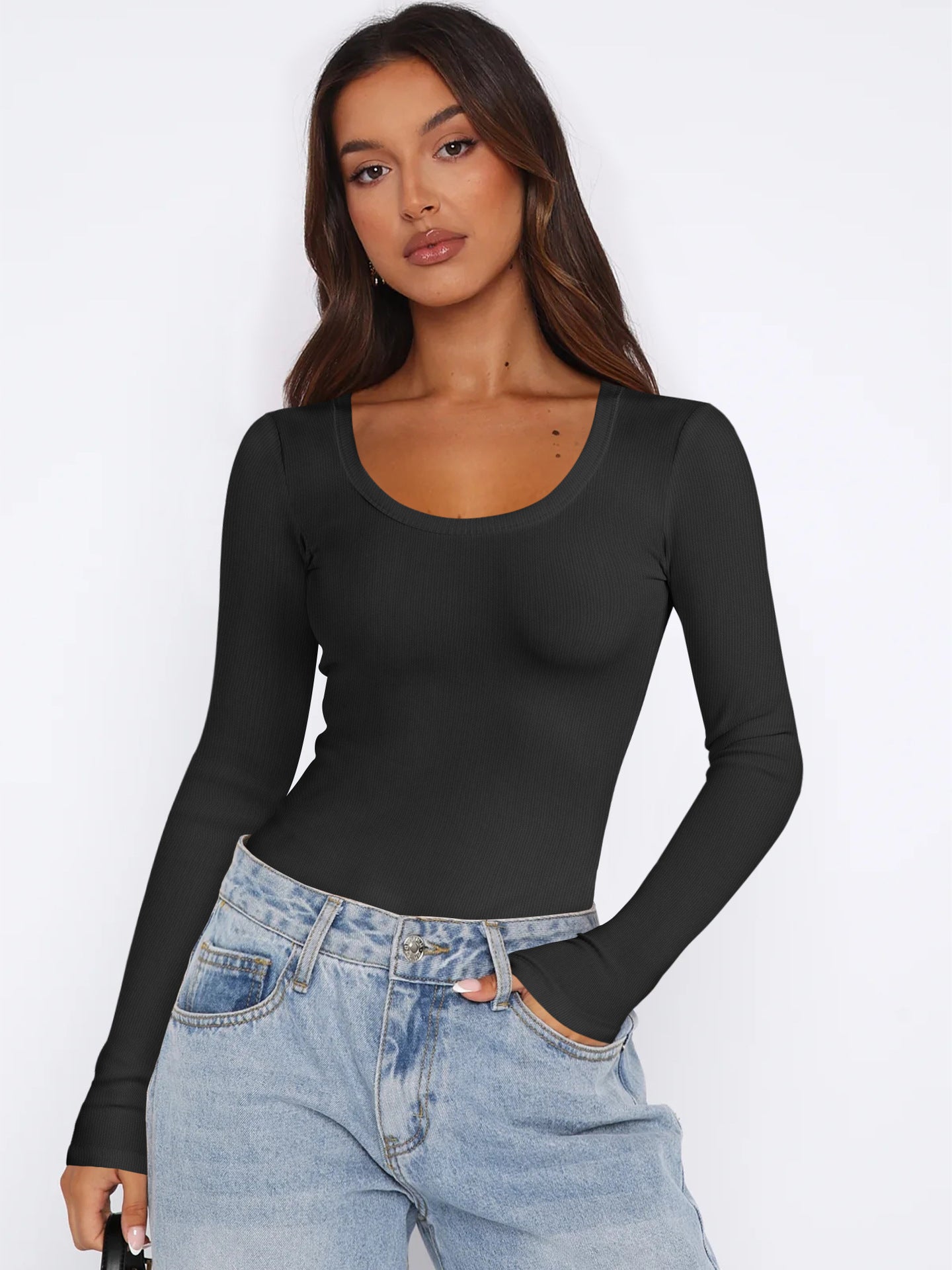 Women's Long-Sleeved Shirt Elegant Modern Style