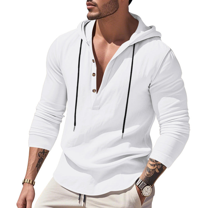 Herren Hoodie Lässig Moderner Schnitt