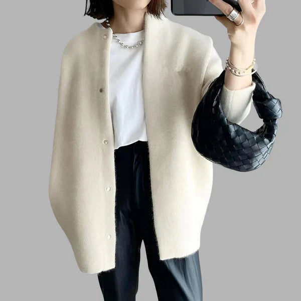 Women's Oversized Cardigan with Buttons