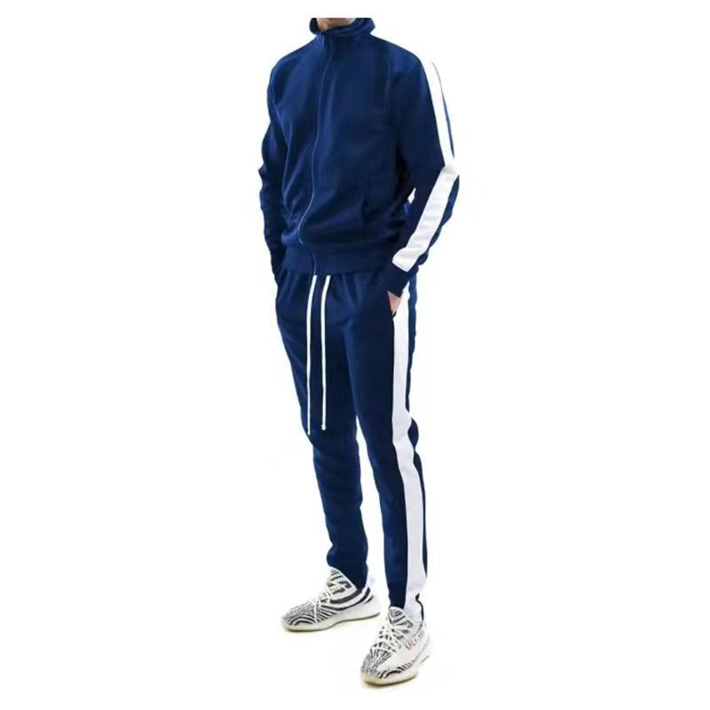 Men's Functional Tracksuit with Contrast Stripes