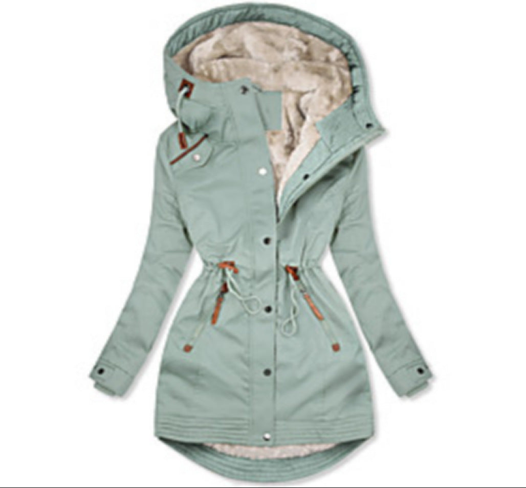 Women's Winter Parka Warm Fleece Insulated