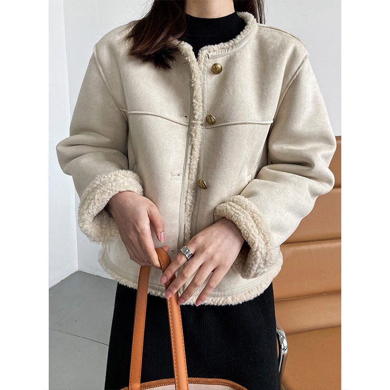 Elegant Women's Jacket Modern Buttons