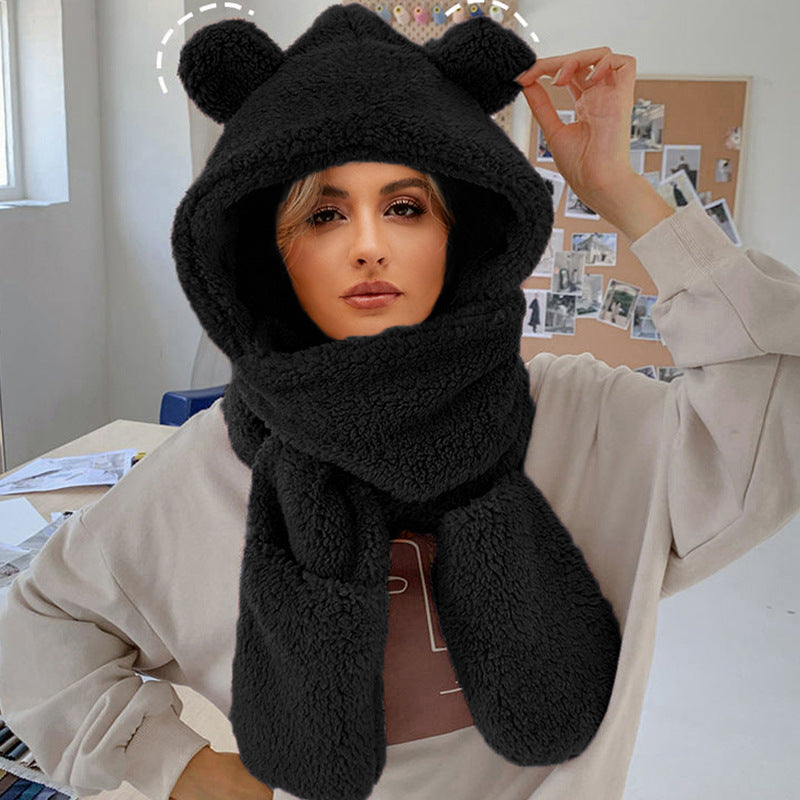 Women's Beanie with Scarf Soft Warm