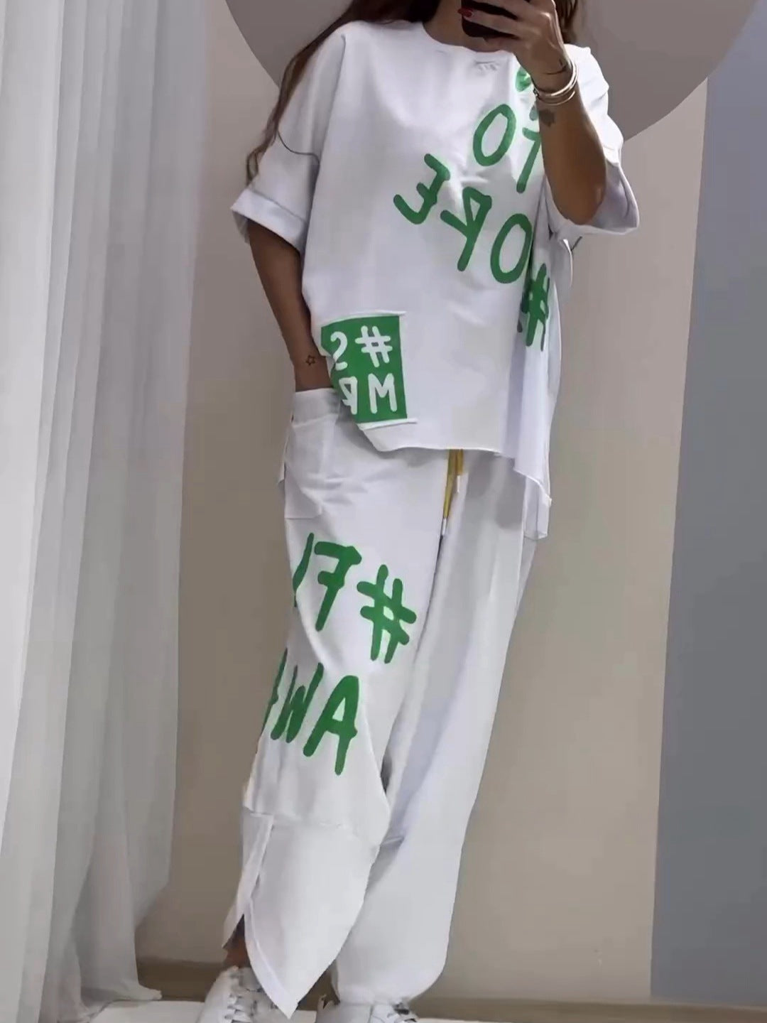 Women's Comfortable Oversized Jogging Suit Set
