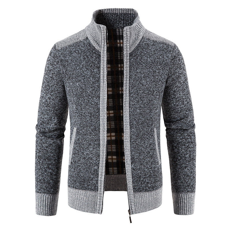 Men's Cardigan Modern Zipper Elegant Design