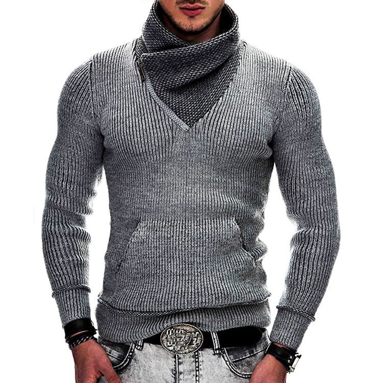 Men's Hoodie Long Sleeve Asymmetric Structure