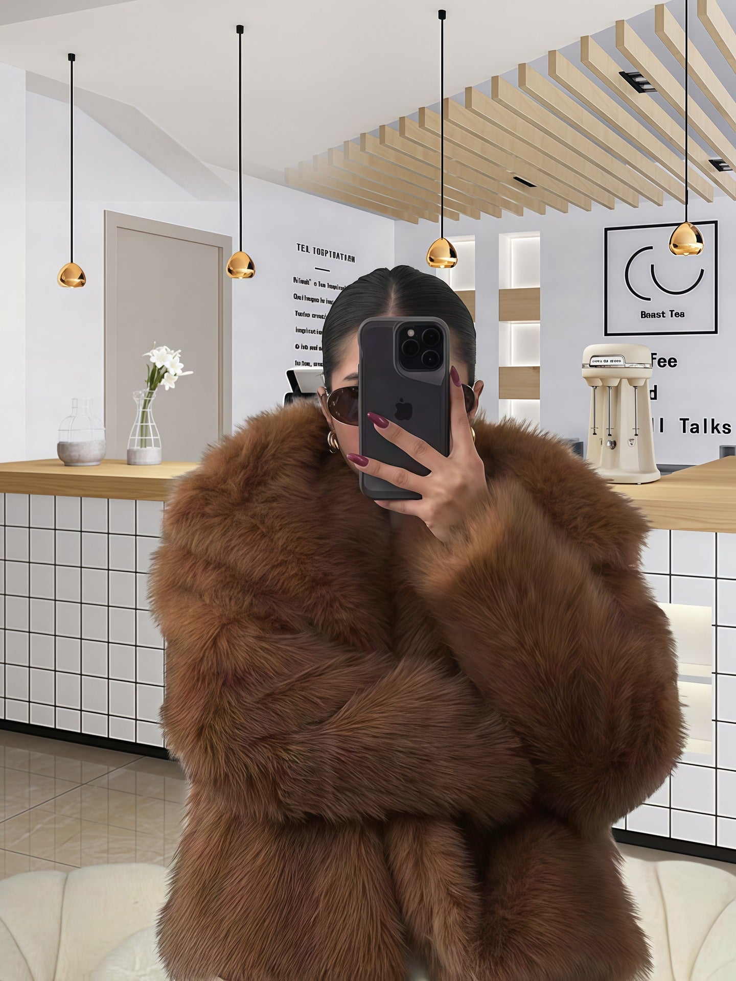 Women's Soft Faux Fur Coat