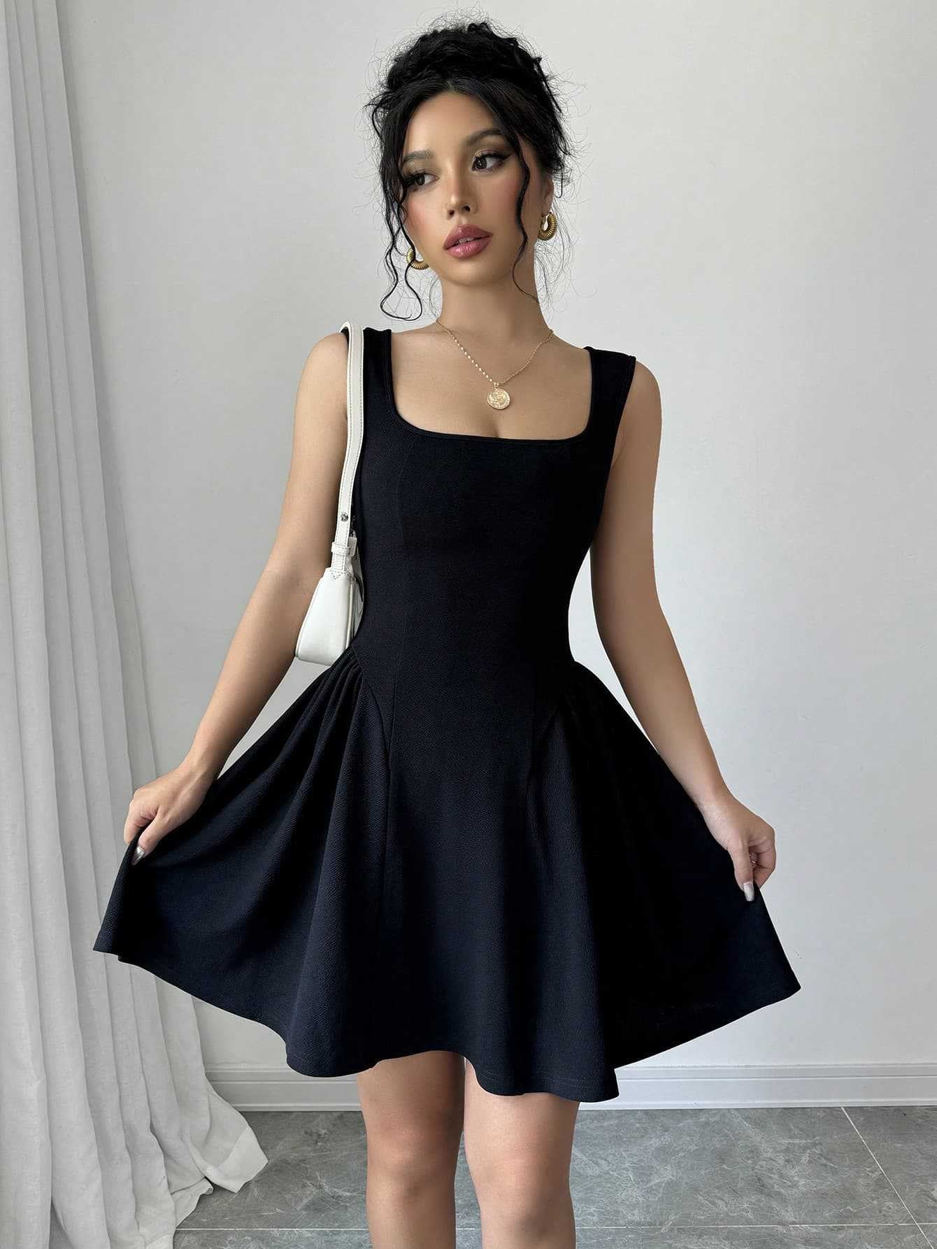 Women's A-Line Dress Elegant V-Neck Flowy