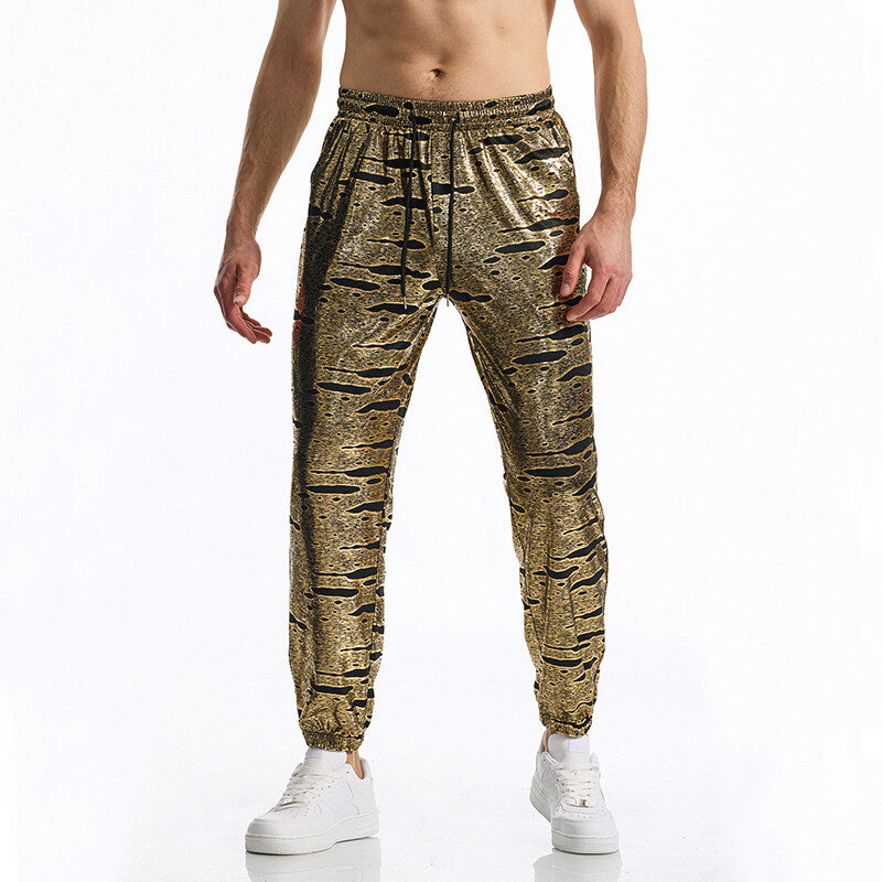 Men's Sporty Shiny Modern Joggers
