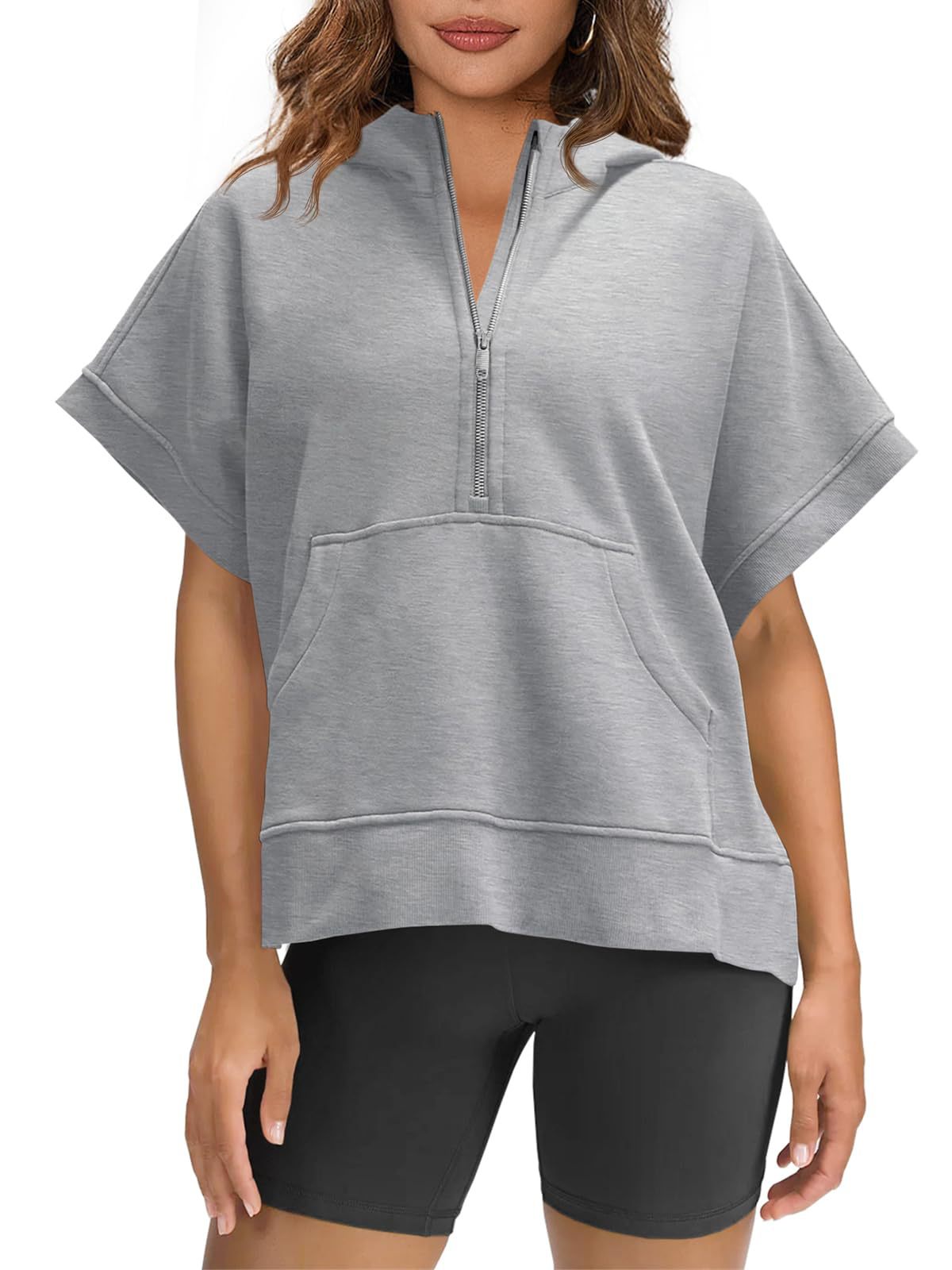 Women's Casual Hoodie Half-Zip
