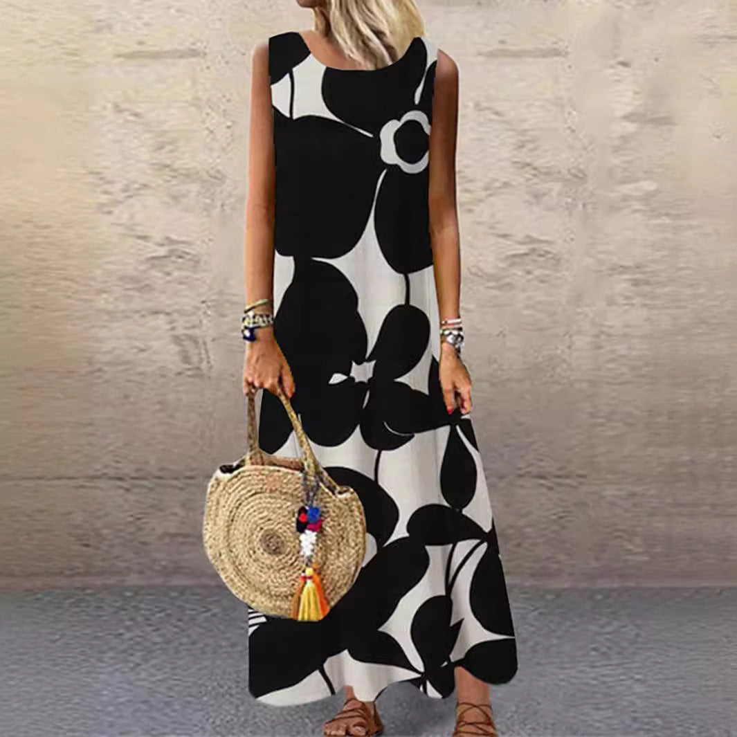 Women's Summer Dress Floral Lightweight Ruched