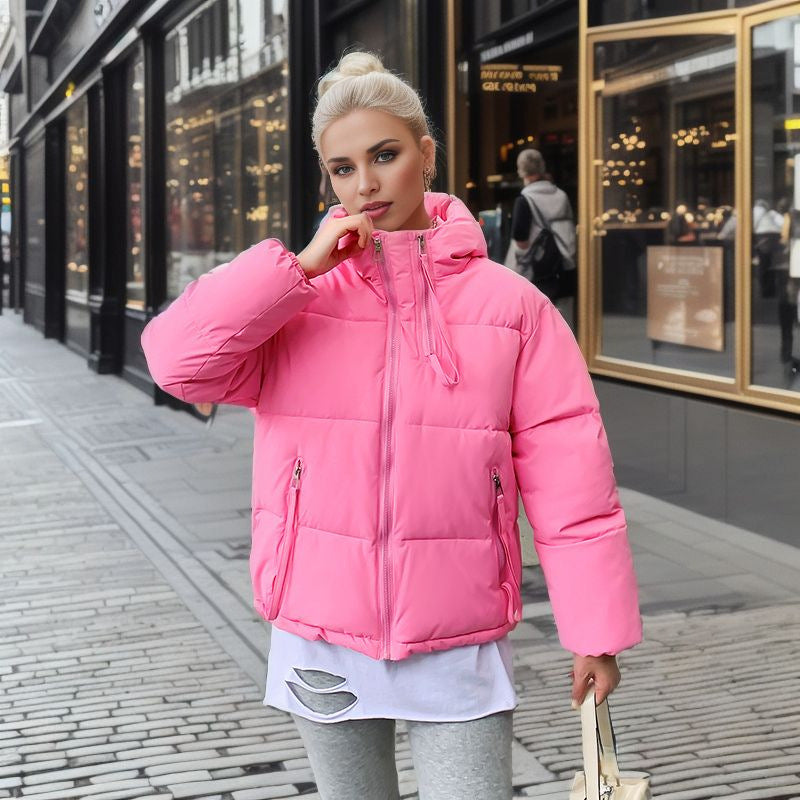 Women's Puffer Jacket Warm Insulated Hooded