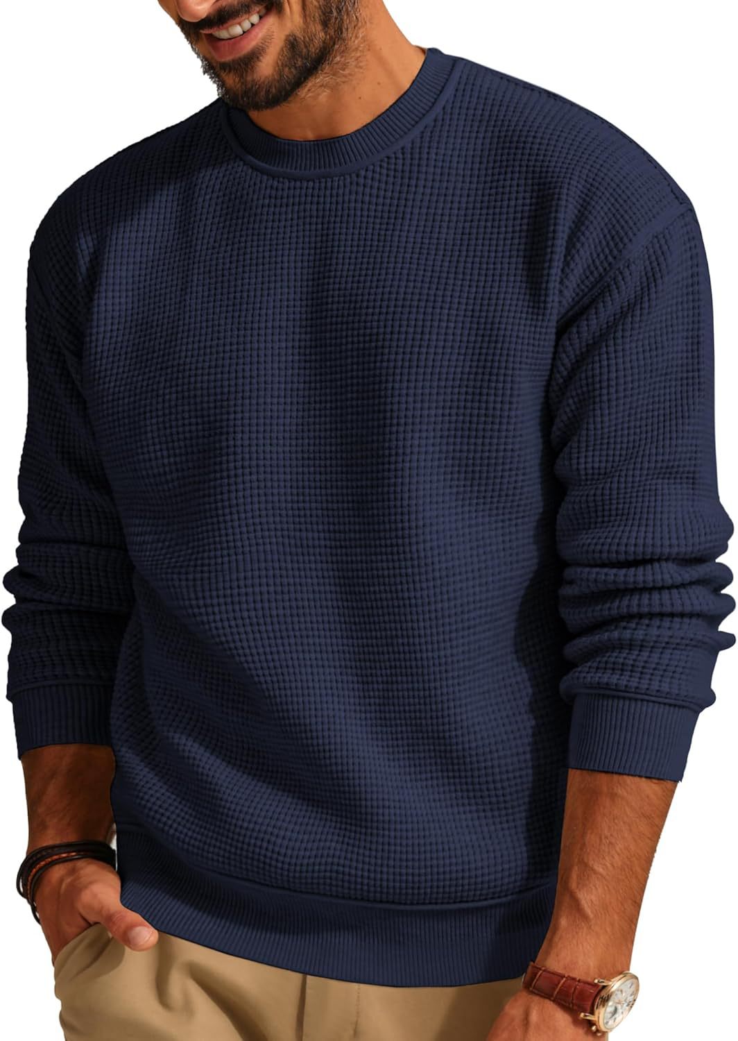 Men's Sweatshirt Round Neck Modern Sporty