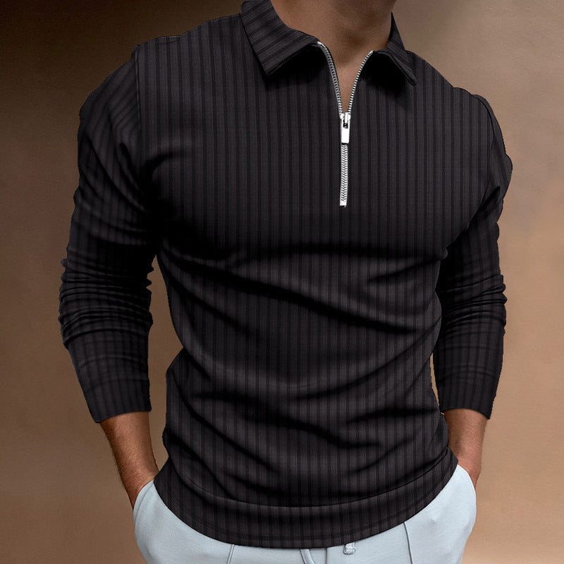 Men's Modern Polo Shirt Zipper Style