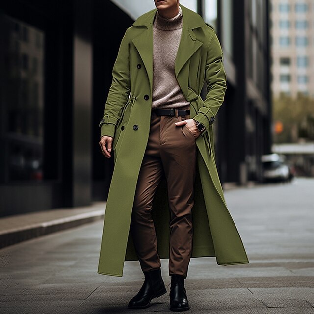 Men's Trench Coat Elegant High-Quality Finish