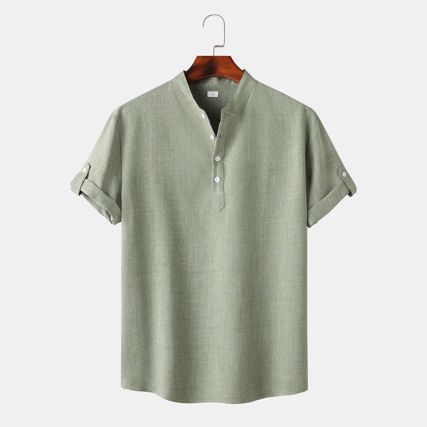 Men's Short-Sleeve Henley Shirt