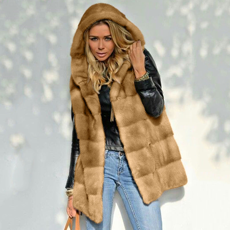 Women's Fleece Jacket With Hood Warm And Comfortable
