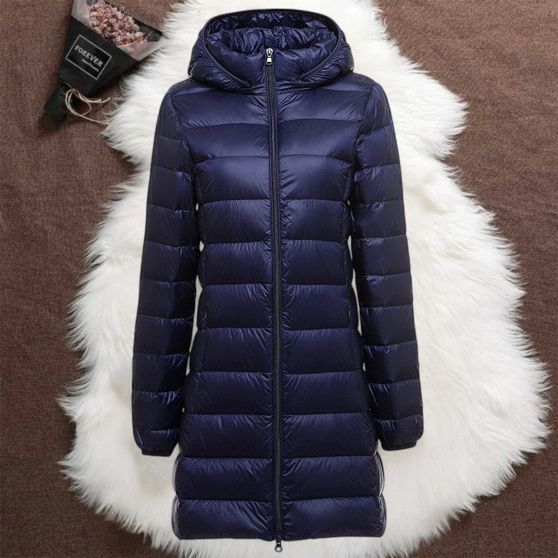Praktische Frauenjacke Mit Kapuze - IdealeKleiden