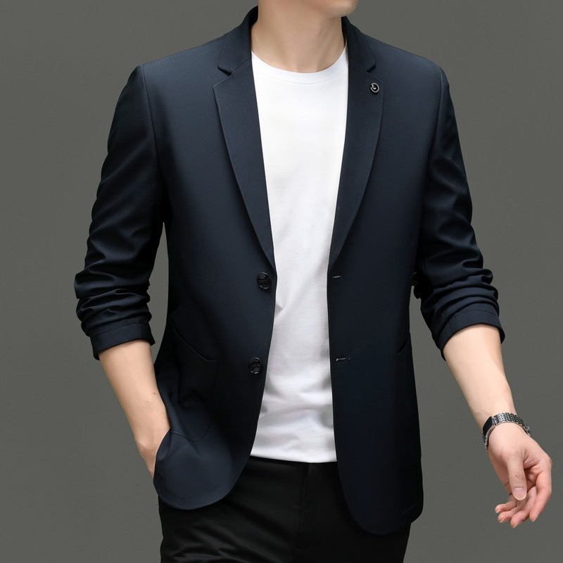 Slim Fit Men's Classic Two-Button Blazer