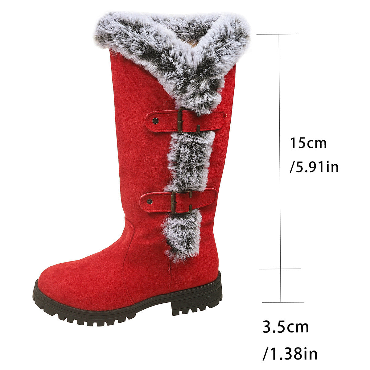 Women's Winter Boots Cuddly Faux Fur Non-slip