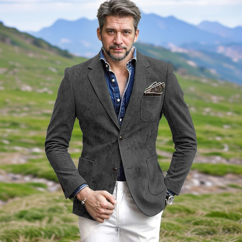 Men's Velvet Blazer Elegant Cut