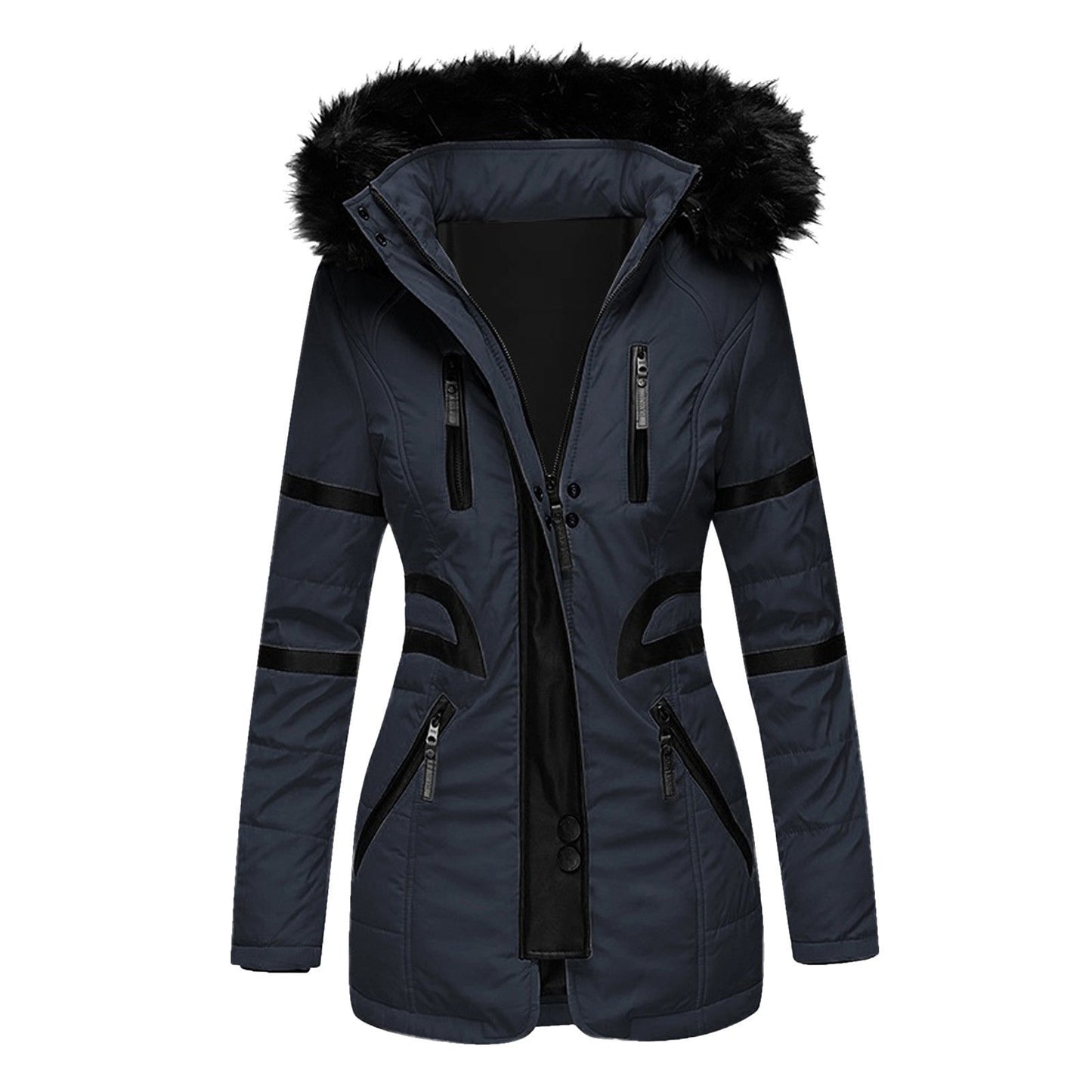 Elegant Women's Winter Coat Warm Hooded