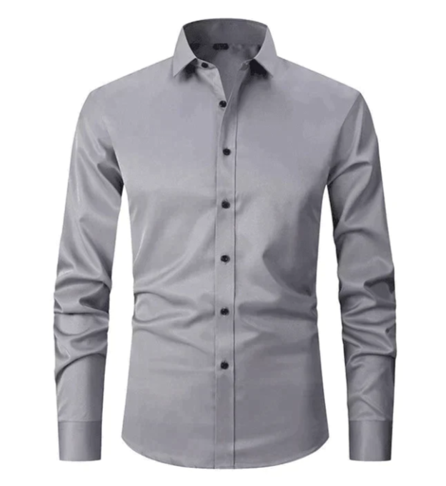 Men's Slim Fit Shirt Buttons Stretch