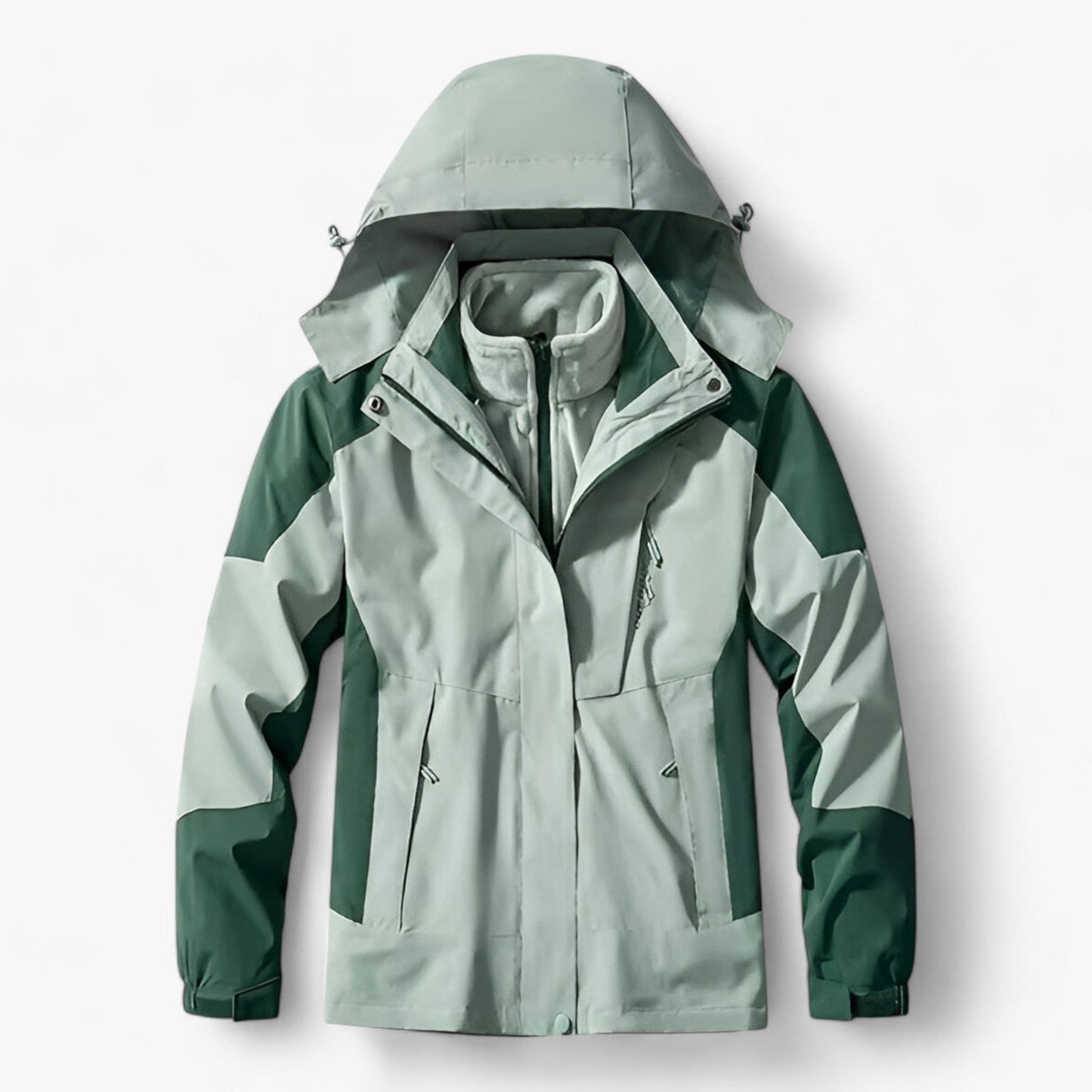 Waterproof Men's Outdoor Jacket Hooded Fleece