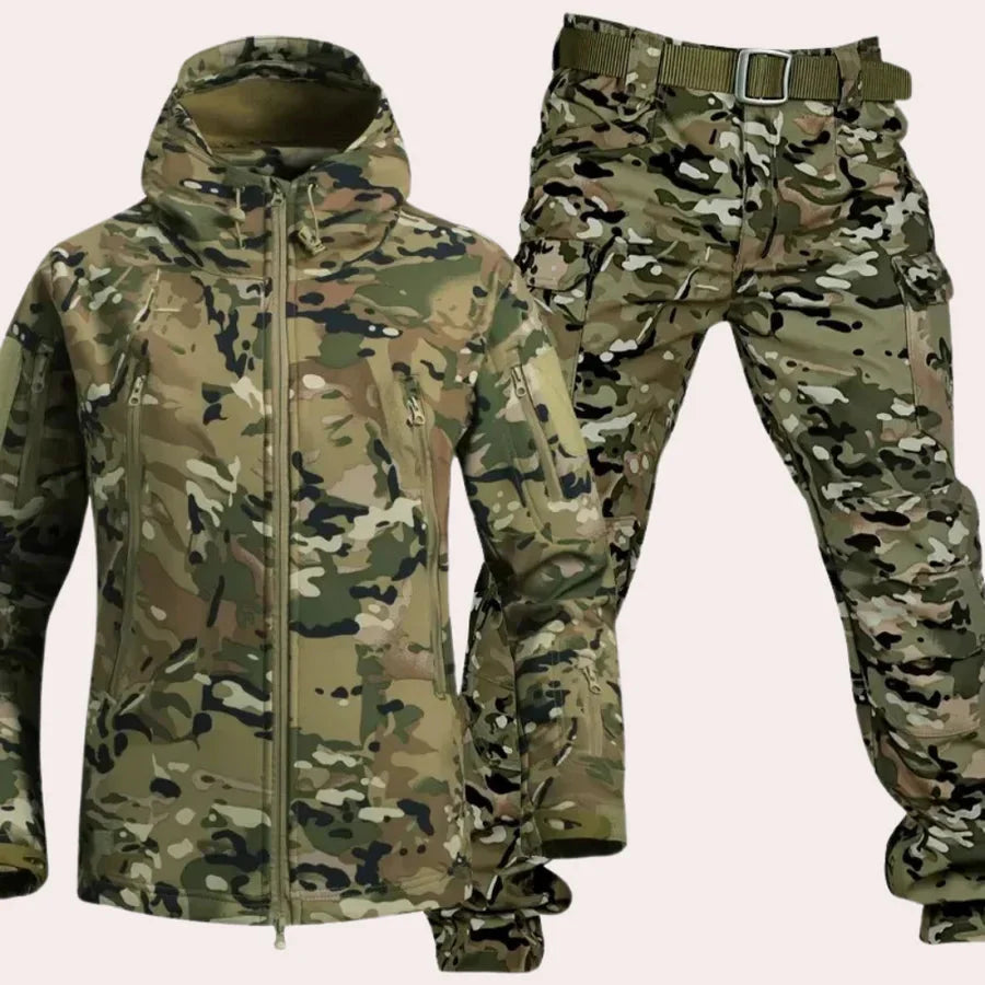 Waterproof Outdoor Jacket and Trousers Military Style Men's